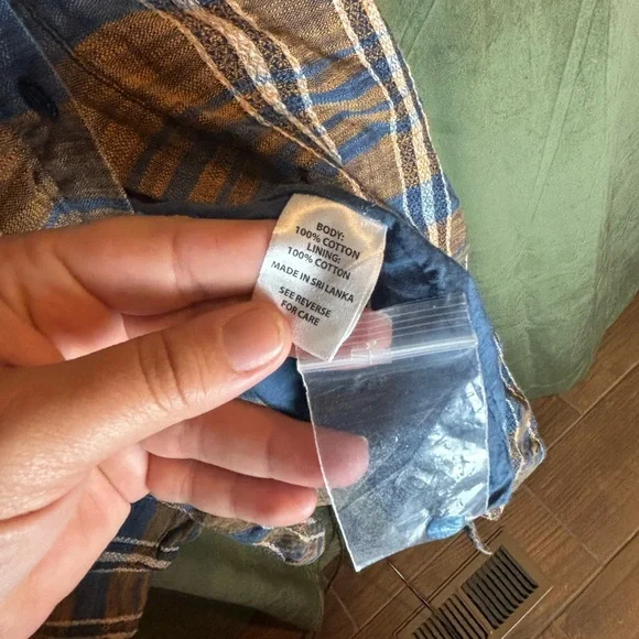 Gorgeous Spartina 449 Tillie Midi Shirt Dress in Kalalanta Plaid Navy - Picture 3 of 8